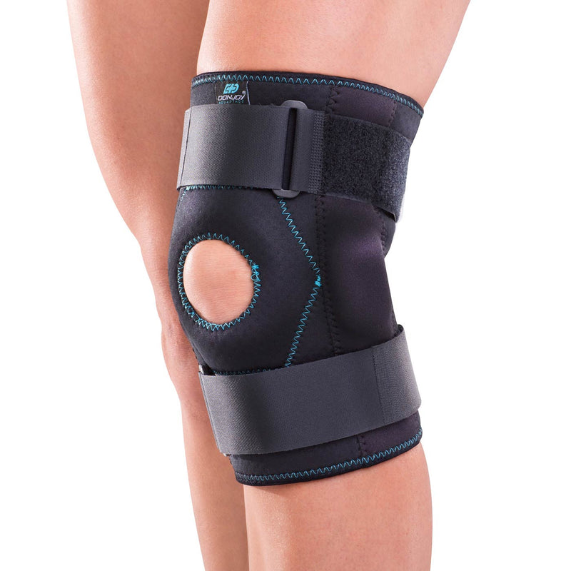 DonJoy Stabilizing Hinged Knee Wrap, Large/Extra Large, Black