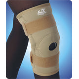 Hermell Neoprene Hinged Knee Brace with Open Patella, Black, X-Large