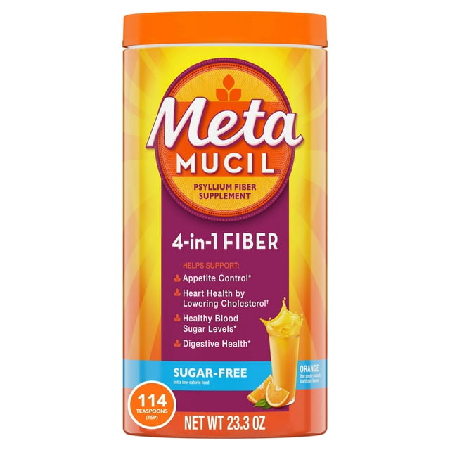 Metamucil Orange Smooth Texture azúcar sin 23.4 oz