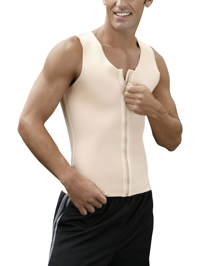 Kepawel Men's Core 2 Firm Compression Vest Medium Beige