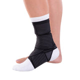 DonJoy Advantage Figure 8 Ankle Sleeve, Medium, Black