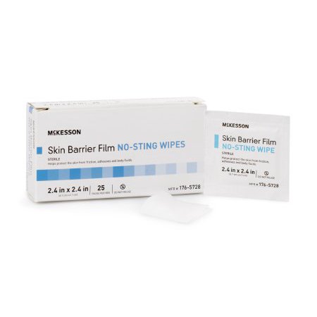 McKesson Skin Barrier Wipe, 25PK