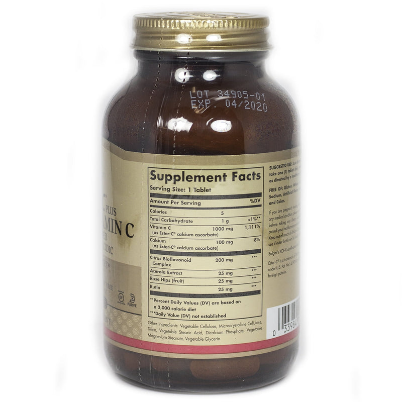 Solgar Ester-C Plus Tablets 1000mg 90ct