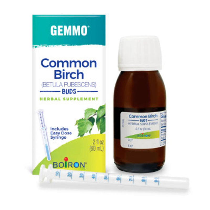Boiron Gemmo Common Birch Buds Herbal Supplement Liquid, 2 fl oz