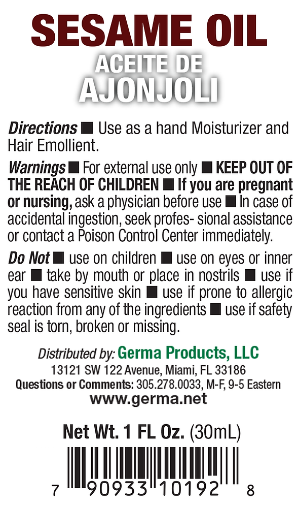 Germa Sesame Oil 1oz