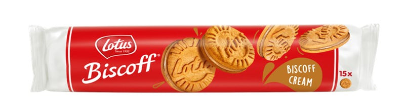 Lotus Biscoff Sandwich Cookie Biscoff Cream  Cookie Butter Flavor Filling Biscuits  5.3 Oz