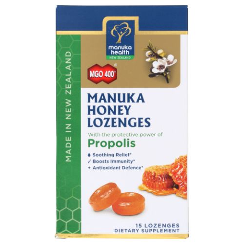 Manuka Health Manuka Honey Lozenges with Propolis, 15 Count