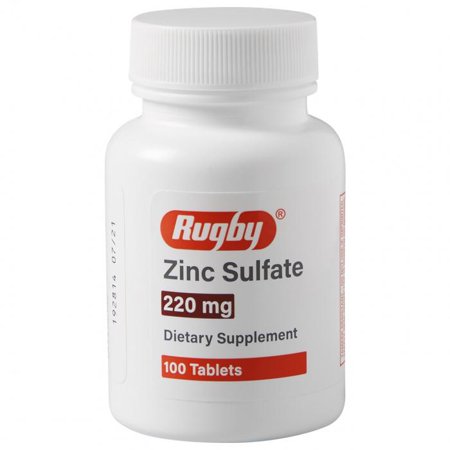 Zinc Sulfate 220 Mg 100 Count Tablets