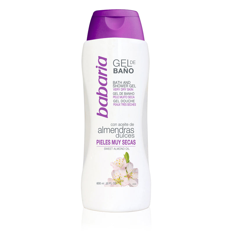Gel de baño y ducha de Babaria con almendras 600ml