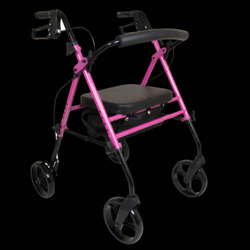 ProBasics  Height Adjustable Rollator with 8 in. Wheels, Pink