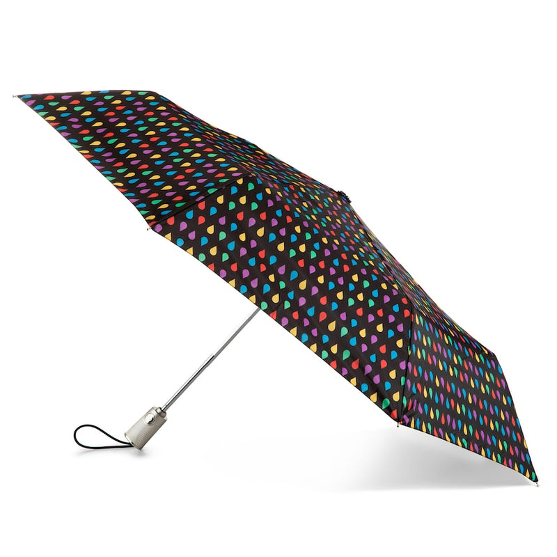 Totes Auto-Close Umbrella, Black, 55 cm
