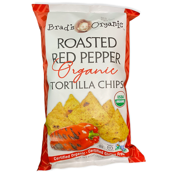 Brad's Organic Roasted Red Pepper Tortilla Chips 8oz