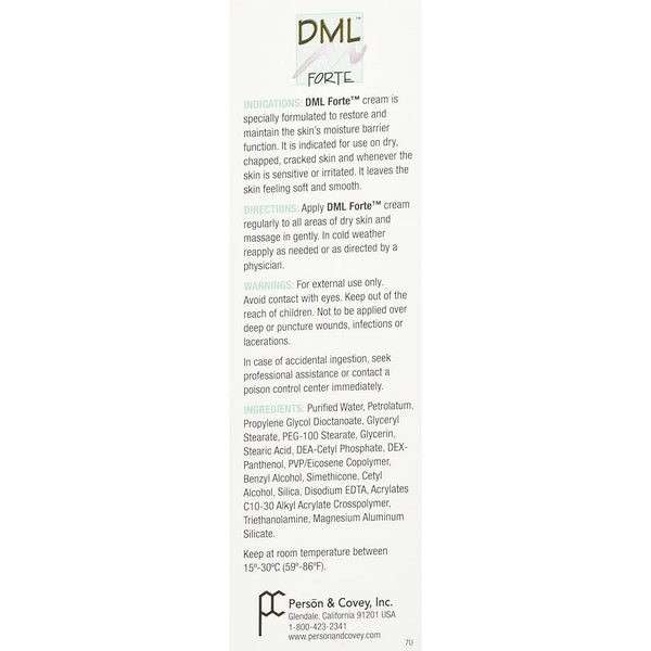 DML Forte with Panthenol Moisturizer Cream 4oz