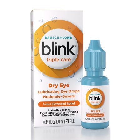 Blink Triple Care Hydrating and Lubricating Eye Drops for Dry Eyes - 10ml