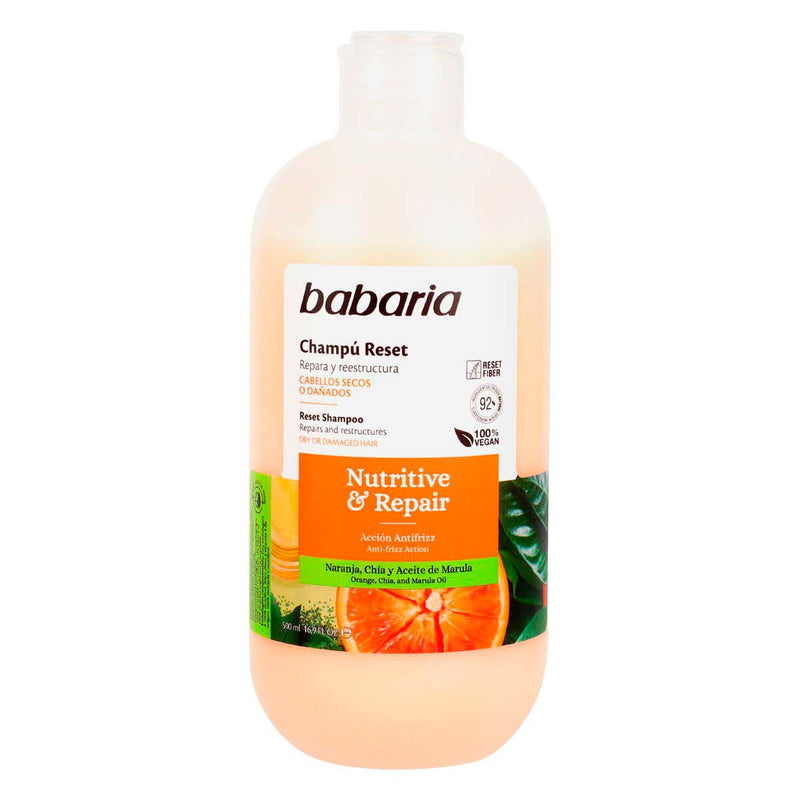 Babaria Reset Nourishing & Repairing Shampoo, 500 mL