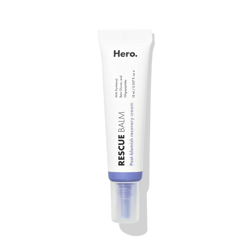 Hero Rescue Balm Post Blemish Recovery Cream for Dry Red-Looking Skin 0.5oz