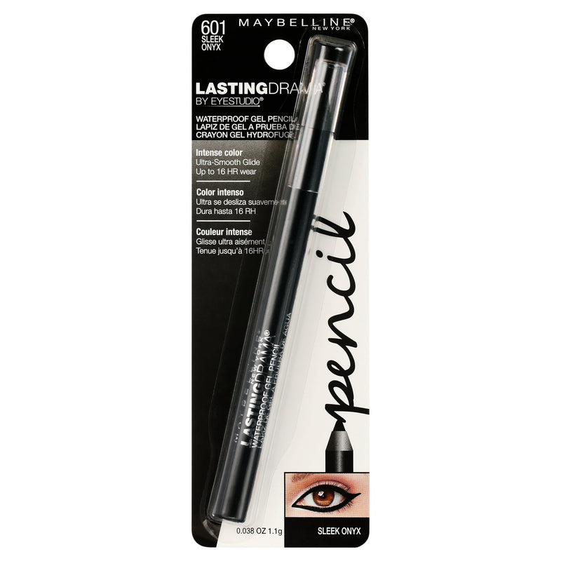 Maybelline Eyestudio Lasting Drama Waterproof Gel Pencil Sleek Onyx