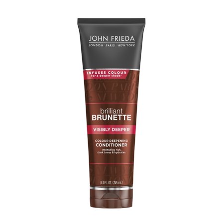 John Frieda Midnight Brunette Color Deepening Conditioner, 8.3 Oz