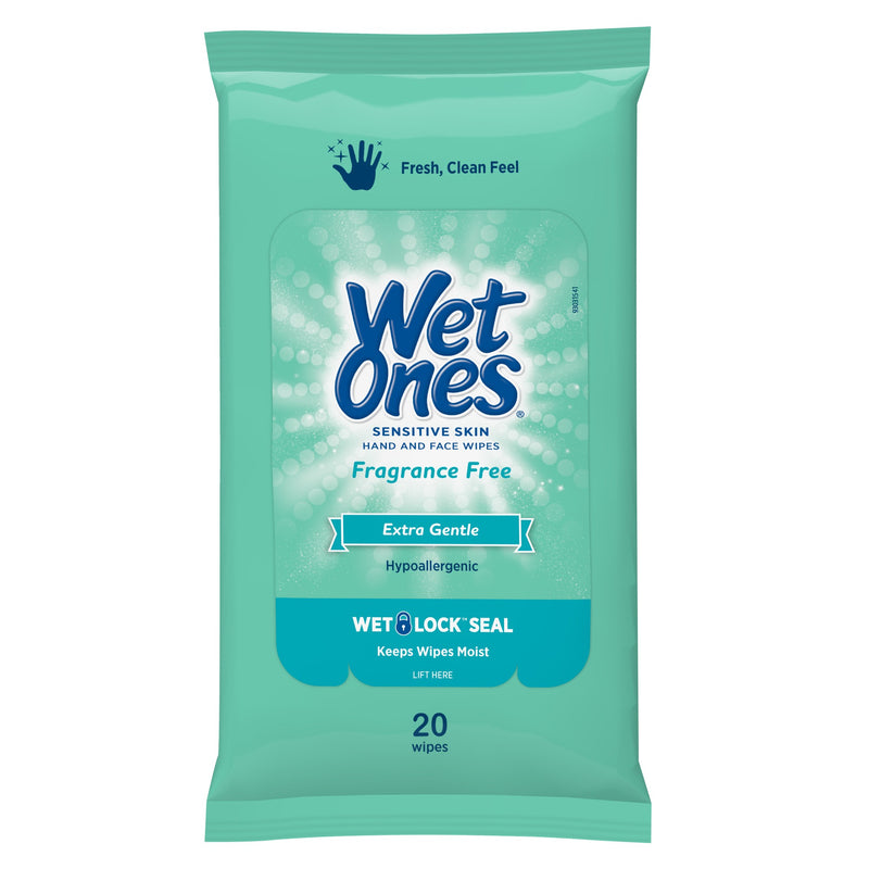 Wet Ones 20-Pack Sensitive Skin Antibacterial Hand Wipes
