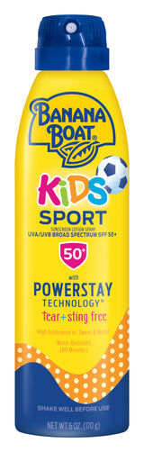 Banana Boat Kids Sport Sunscreen Spray Lotion, SPF 50, 6 oz