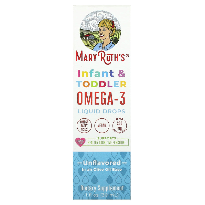 Mary Ruth's Infant & Toddler Omega-3 Liquid, Unflavored, 1oz