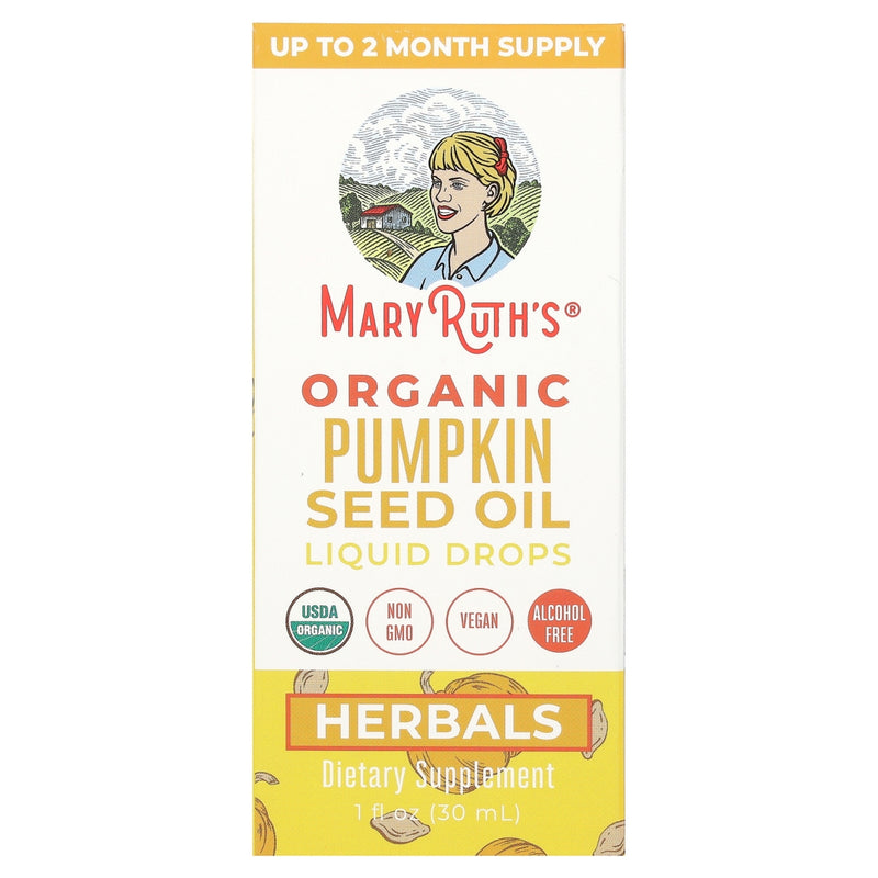 Mary Ruth's Pumpkin Seed Oil Liquid Drops, Sugar Free 1oz