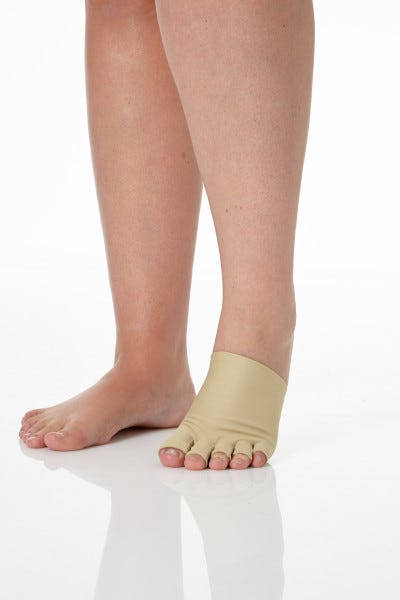 Jobst Farrow Wrap 20-30 MmHg Firm Support Tan Medium Toe Cap 7294702