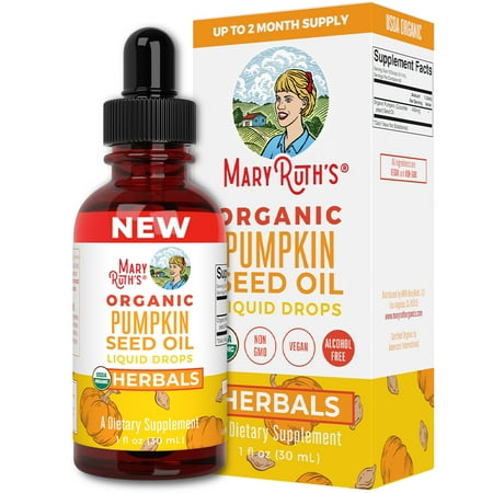 Mary Ruth's Pumpkin Seed Oil Liquid Drops, Sugar Free 1oz