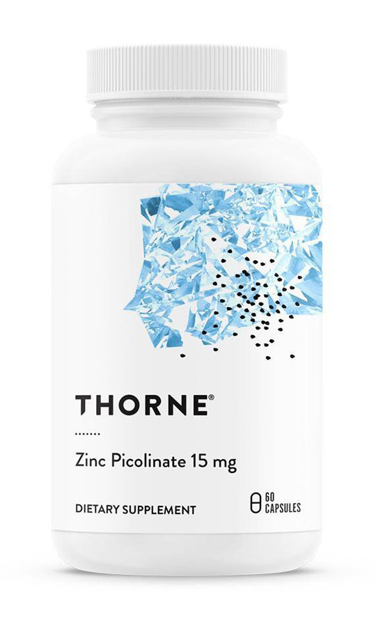 Thorne Zinc Bisglycinate 15 mg 60 Capsules