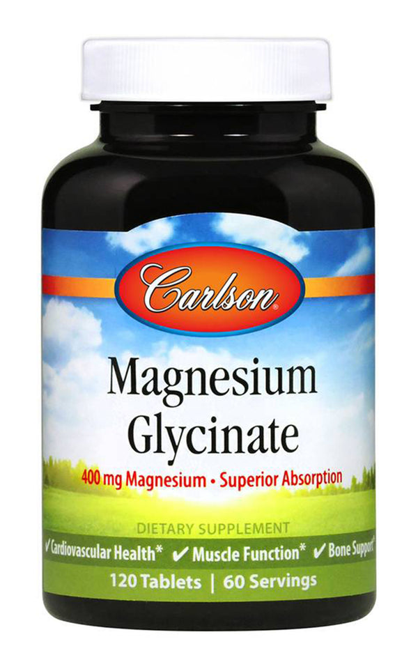 Carlson Labs Magnesium Glycinate 400 Mg 120 Tablets
