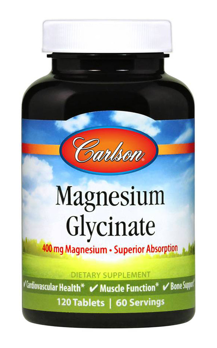 Carlson Labs Magnesium Glycinate 400 Mg 120 Tablets