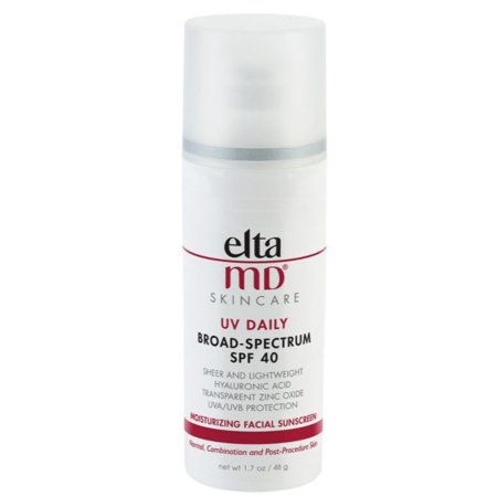 EltaMD UV Daily Broad-Spectrum SPF 40 Face Sunscreen Moisturizer with Zinc Oxide, 1.7 oz Pump