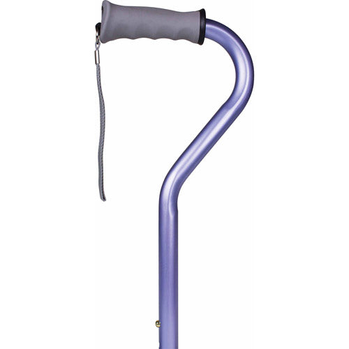 Carex Ergo Offset Handle Walking Cane, Purple