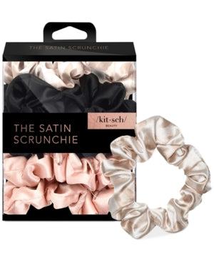 Kitsch Satin Sleep Scrunchies, Assorted 5 ct