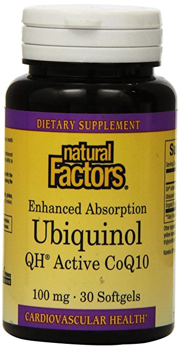 Natural Factors Ubiquinol Co Q10 100mg, 30 Softgels
