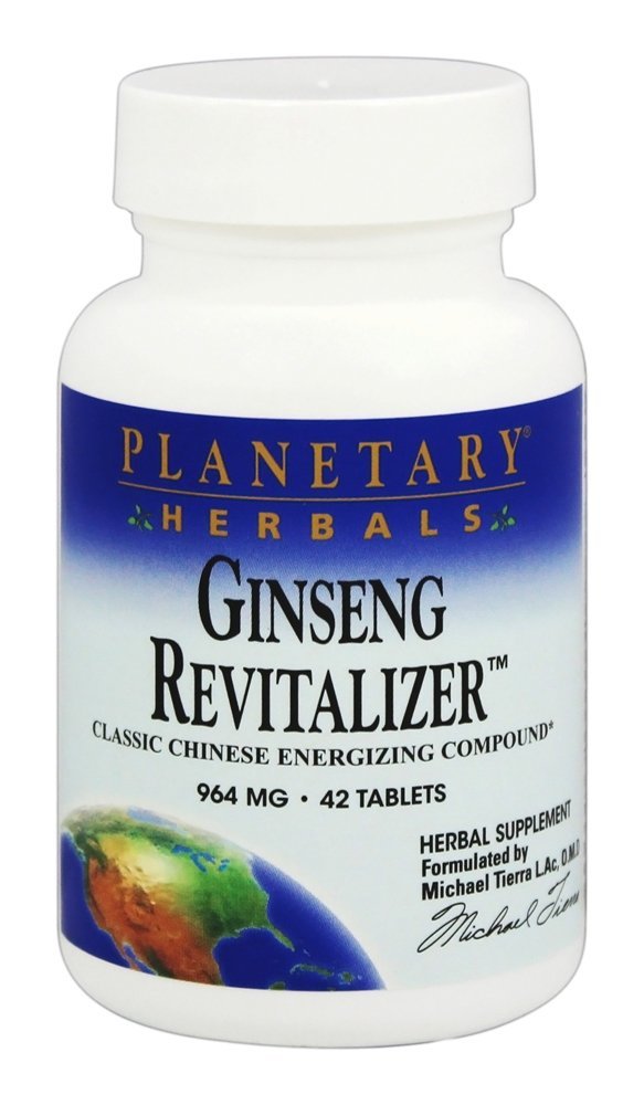 Planetary Herbals, Ginseng Revitalizer™, 42 Tablets