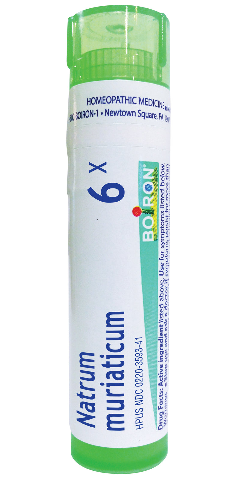 Boiron Natrum Muriaticum 6X Homeopathic Medicine Pellets, 80 Count
