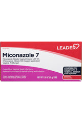 Leader Miconazole 7-Day Vaginal Antifungal Cream with Applicators