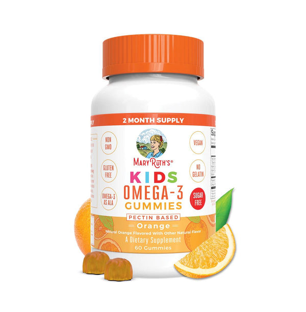 Kids Omega 3 Gummies, Orange, 60ct