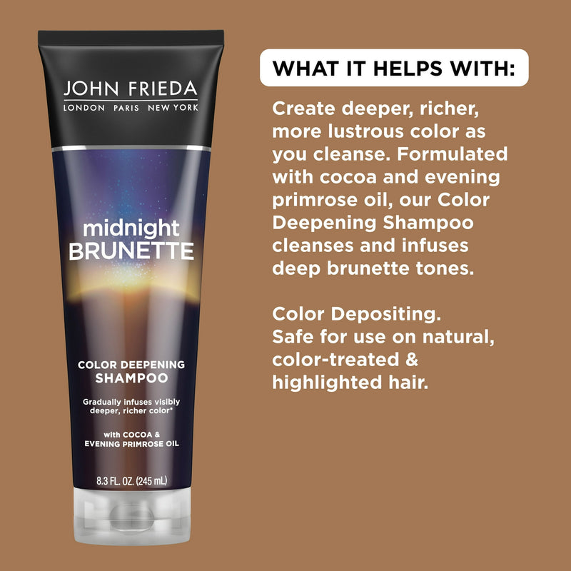 John Frieda Midnight Brunette Shampoo 8.3oz
