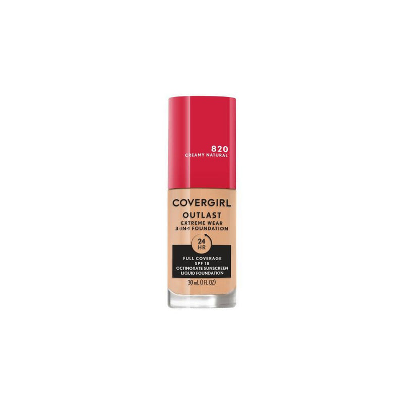 CoverGirl Outlast Extreme Wear Foundation SPF 18, 1 fl oz