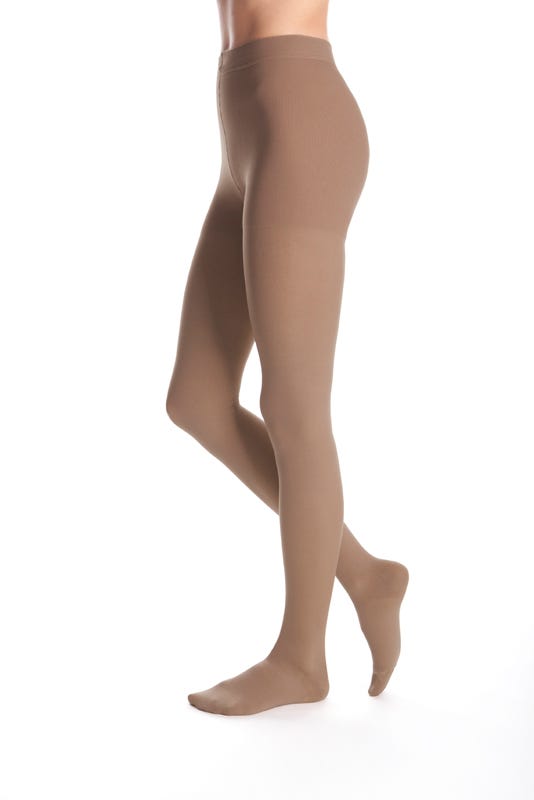 Mediven 15-20mmHg Medium Support Beige Small Closed Toe Men and Women's Standard Pantyhose - AP14201