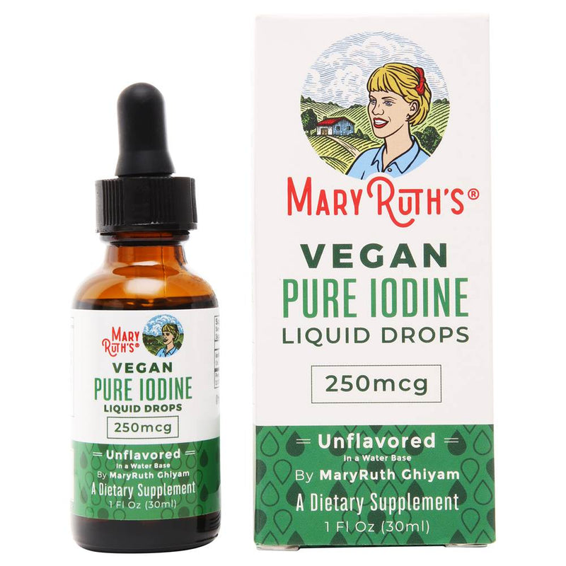 Mary Ruth's Organic Iodine Liquid Drops Unflavored Vitamin 250 mcg 1 Oz