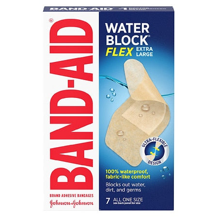 Band-Aid Water Block Flex Adhesive Bandages, Extra Large, 7 ct