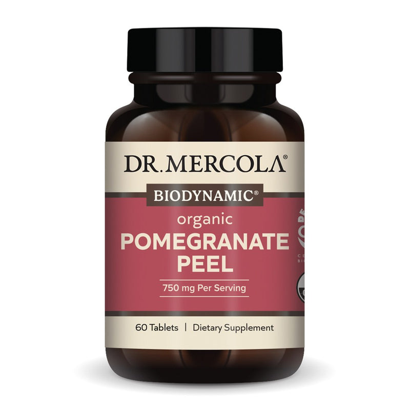 Dr. Mercola Biodynamic Organic Pomegranate Peel, 60 Tablets