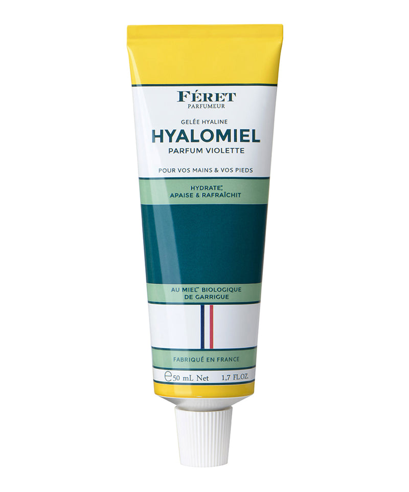 Feret Parfumeur Hyalomiel Moisturizing Jelly with Organic Honey for Hands Violet Scent 1.7 Oz