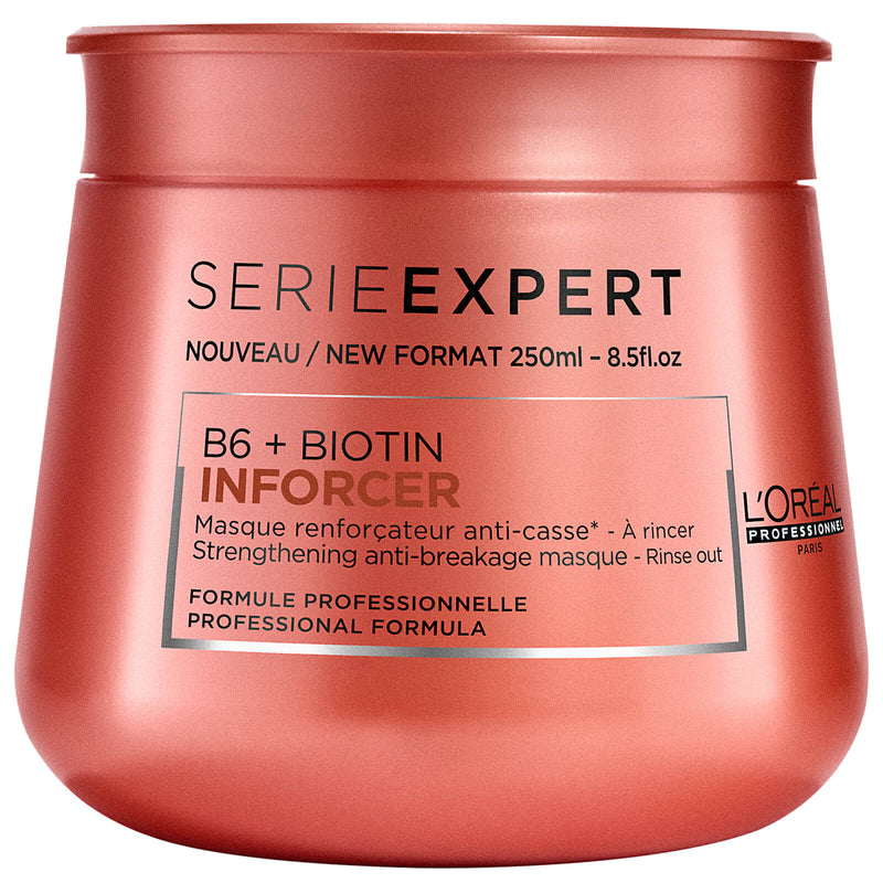 Loreal Professionnel Serie Expert, Inforcer B6 & Biotin Strengthening Anti-Breakage Mask 8.5 Oz