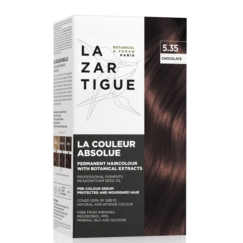 Lazartigue Permanent Hair Dye with Botanical Extracts 5.35 Chocolate
