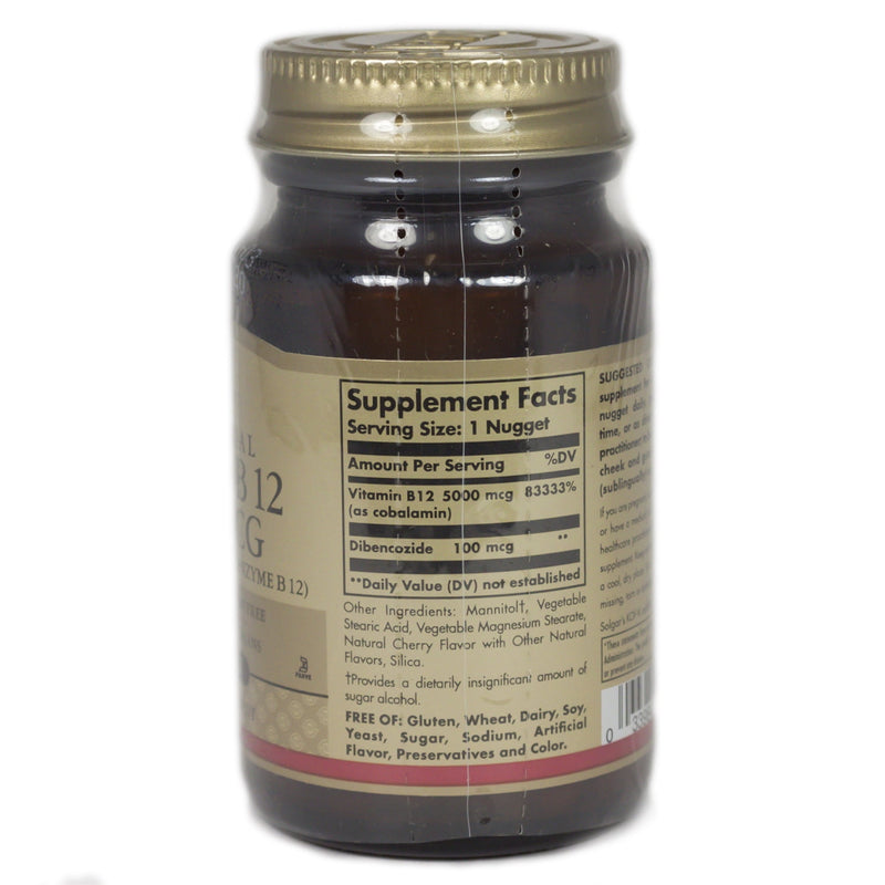 Solgar Vitamin B12 Nuggets 5000mcg 30ct
