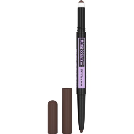 Maybelline Express Brow 2-in-1 Pencil + Powder, Deep Brown, 0.02 oz